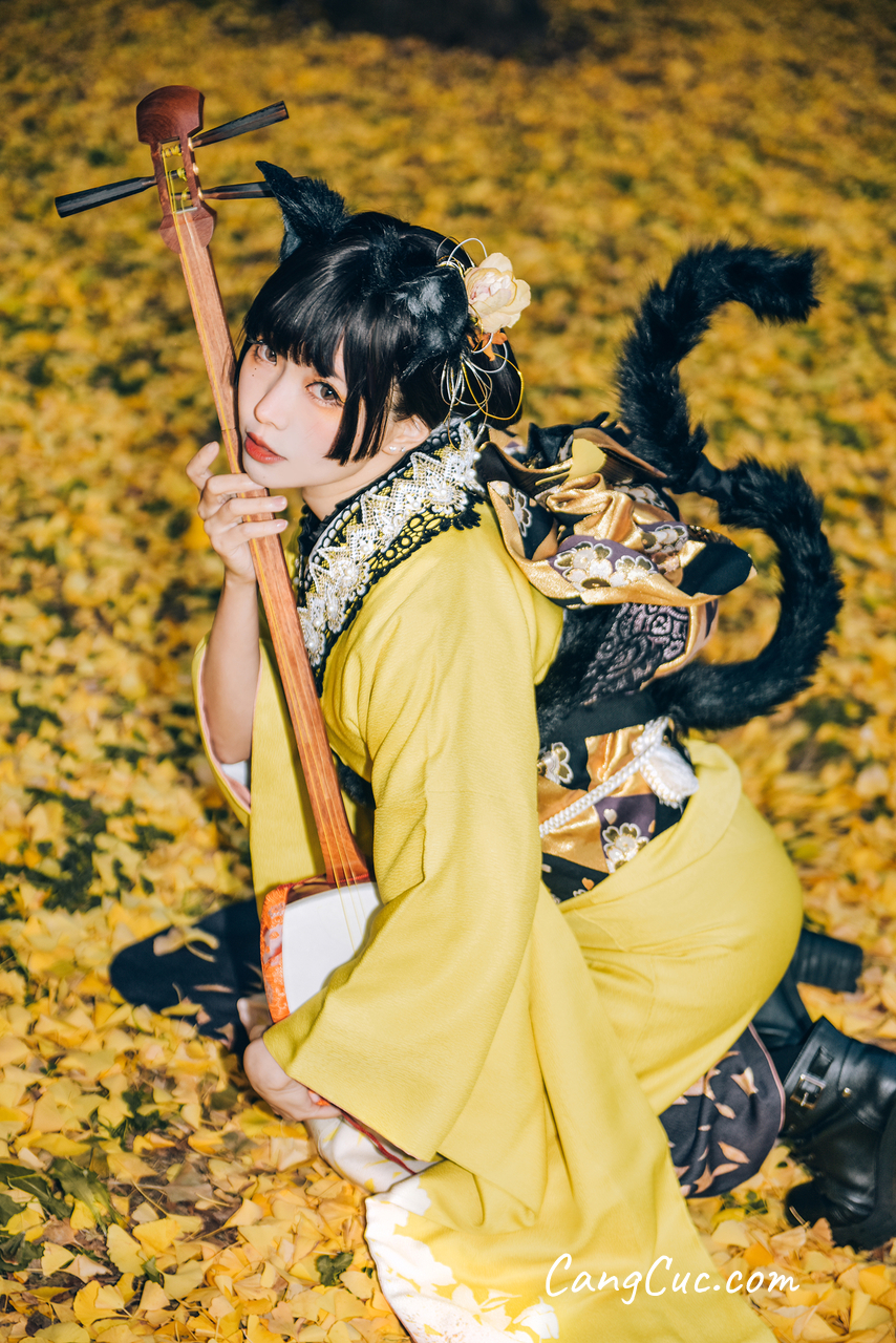Coser@Ely_eee (ElyEE子) - Ginkgo Black Cat 銀杏黑貓